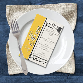 Flyer Casamento Elegante Simples Desenhado à Mão em Amar