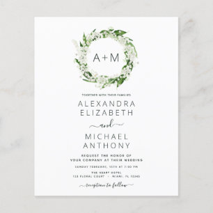 Flyer Casamento Emerald Green Greenery