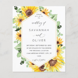 Flyer Casamento entre Sunflower e Eucalyptus MOD W