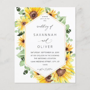 Flyer Casamento entre Sunflower e Eucalyptus MOD W