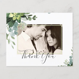 Flyer Casamento Eucalyptus - Folhas de Aquarela