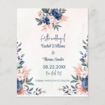Casamento Floral Russo com Aquarela Salvar Data F