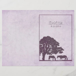 Flyer Casamento na Purple Vintage Horse Farm