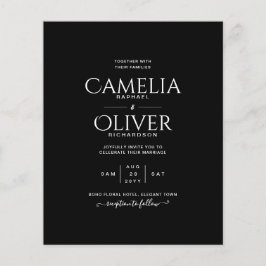 Flyer Casamento preto branco-preto-branco-orçamento