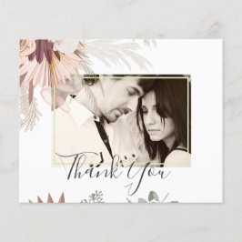 Flyer Casamento Tropical de Pampas de Vinho Burgundy