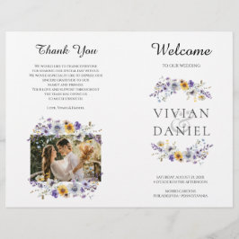 Flyer Catálogo do Programa de Casamento de Flores Selvag