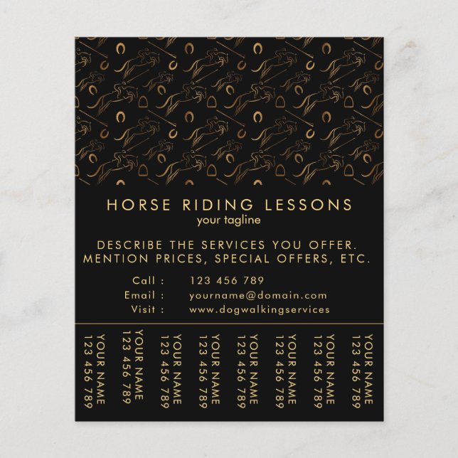 Flyer Cavalo de Pulso | Ancoradouro | Formador de cavalo (Frente)