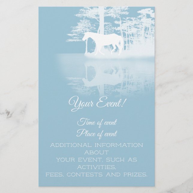 Flyer Cavalo Em Crepúsculo (Frente)