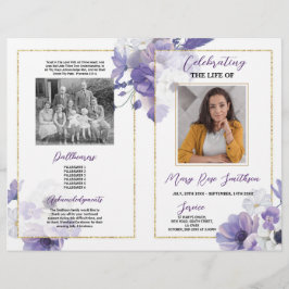 Flyer Celebração do Serviço de Ordem Funerária da Púrpur