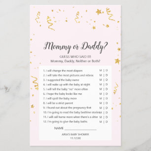 Flyer Celebração Dourada em Mamães cor-de-rosa ou jog