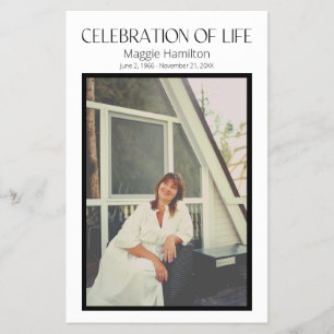 Flyer Celebração Funeral Mínima do Orçamento do Programa