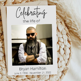 Flyer Celebração Funeral Simples do Orçamento do Program