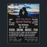 Flyer Cena Romântica, Anúncio de evento de Namorando de<br><div class="desc">Cena Romântica,  Folheto de Anúncios de Evento de Velocidade do Namorando pela Loja Cartão de visita.</div>