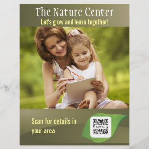 Flyer Centro da natureza do modelo do insecto