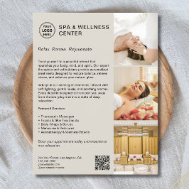 Flyer Centro de Bem-Estar Spa Moderno Promocional Empres