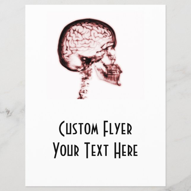 FLYER CÉREBRO DO CÉREBRO DO CÉREBRO DO RAIO X - VERMELHO (Frente)