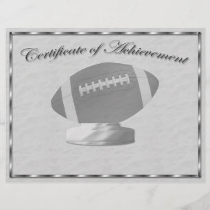 Flyer Certificado de prata do futebol da realização