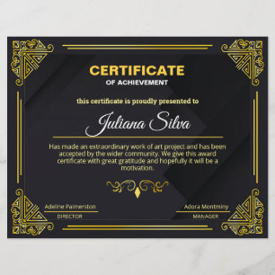 Flyer Certificado De Realização Multifuncional