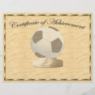Flyer Certificado do futebol da realização