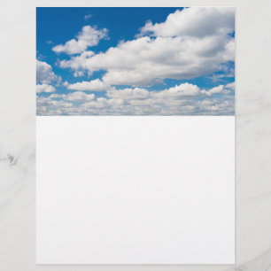 Flyer Céu azul nublado