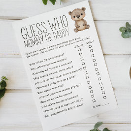 Flyer Chá de Bebê de Animais da Floresta Boho Jogo da Ma