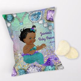 Flyer Chá de fraldas de Jewel Mermaid Wrapper Chip Bag