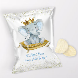 Flyer Chá de fraldas Elefante Prince Chip Bag Wrappers