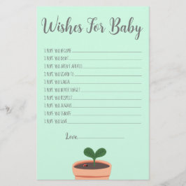 Flyer Chá de fraldas Jogo Desejo Para Bebê