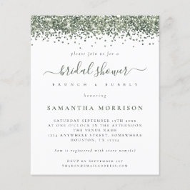 Flyer Chá de panela brilhante verde do PAPEL