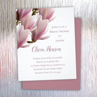 Flyer Chá de panela de Orçamento da Magnolia Japonesa