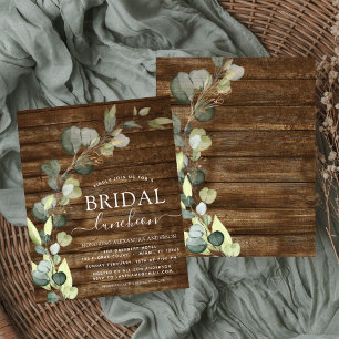 Flyer Chá de panela de Orçamento Luncheon Greenery Euc