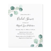 Chá de panela de Orçamento Simples Eucalyptus