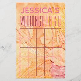 Flyer Chá de Panela Decoração de Flores Frescas BINGO