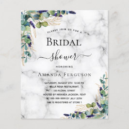 Flyer Chá de panela eucalyptus marble