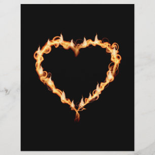 Flyer CHAMA AQUECIMENTO Incêndio no coração negro queima