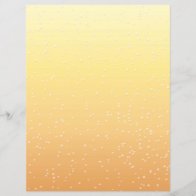 Flyer Champanhe com Arte de Fundo de Pequenas Bolhas (Frente)