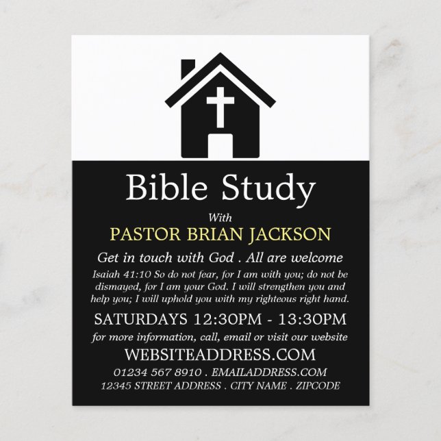 Flyer Chapel Silhouette, Advertido Classe de Bíblia Cris (Frente)