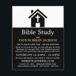 Flyer Chapel Silhouette, Advertido Classe de Bíblia Cris<br><div class="desc">Chapel Silhouette,  Folhetos De Publicidade Da Classe Da Bíblia Cristã Pela Loja De Cartão de visita.</div>