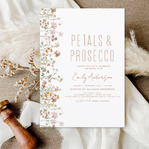 Flyer Chás de panela de flor selvagem e Prosecco