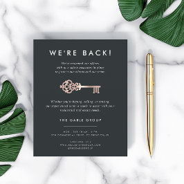 Flyer Chave Vintage | Reabertura do setor imobiliário