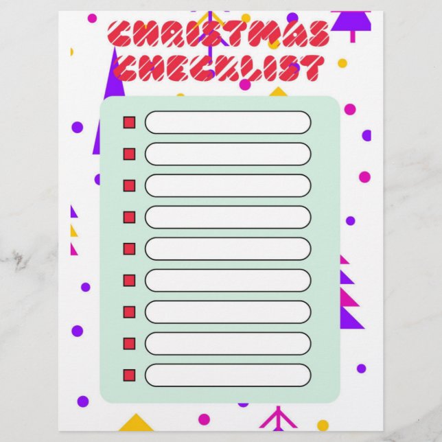 Flyer Checklist de Natal (Frente)