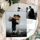 Flyer Cheio Moderno Orçamento Foto para Casamento Obriga<br><div class="desc">Ortografia Moderna de Orçamento Casamento 1 Foto Obrigado personalização barato inferior do folheto orçamentário. Obrigado de casamento do Na moda moderno, modelo de papel com uma foto vertical de cheio na frente com o script de sobreposição de texto "Obrigado" em uma fonte de tipografia escrita à mão, em branco, na...</div>
