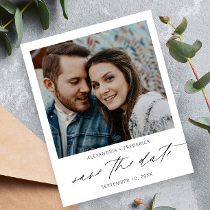 Flyer Chic Branco de Foto Instantâneo de Orçamento Sal