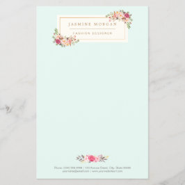 Flyer Chic Pastel Watercolor Floral Boutique