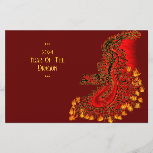 Flyer China Dragon, 2024 Ano Do Dragão (Frente)