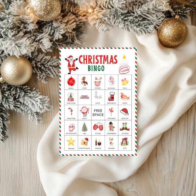 Flyer Christmas Bingo Cards | Kids Christmas Party Game (Christmas Bingo Cards | Kids Christmas Party Game Flyer)