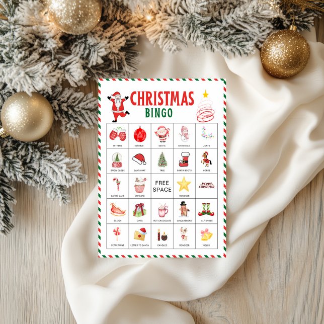 Flyer Christmas Bingo Cards | Kids Christmas Party Game (Christmas Bingo Cards | Kids Christmas Party Game Flyer)