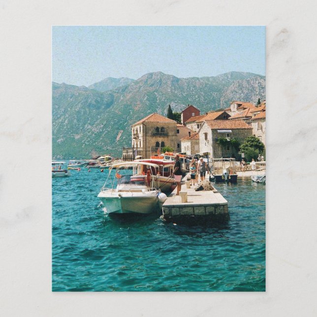 Flyer Cidade costeira de Perast, Montenegro (Frente)