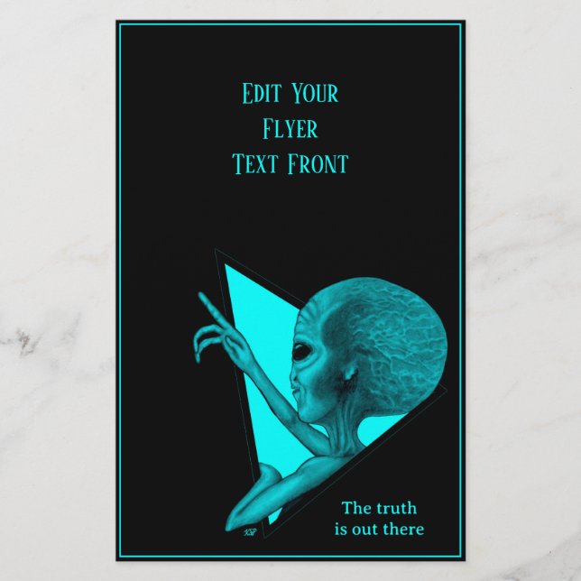 Flyer Cinza, a verdade está lá fora (Frente)