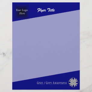 Flyer Cinza Clover Ribbon por Kenneth Yoncich